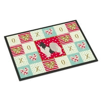 Carolines Treasures CK5872MAT Papillon 2 Love Door Mat Indoor Rug or Outdoor Welcome Mat 18x27 Doormat 27"L x 18"W