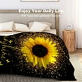 thumbnail image 4 of Sunflower Blanket Beautiful Sunflowers Throw Blanket Soft Flannel Lightweight Blanket Gifts for Kids Adults 40X50, 4 of 6