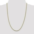 thumbnail image 2 of Solid Gold 14K 3mm Tri-color Pav Valentino with Lobster Lock Chain - 26", 2 of 9