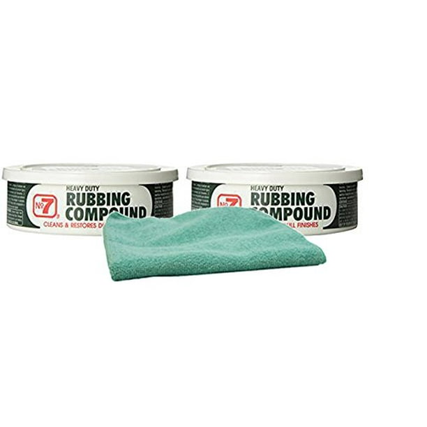 No. 7 Rubbing Compound (10 oz.) Bundle with Microfiber Cloth (3 Items