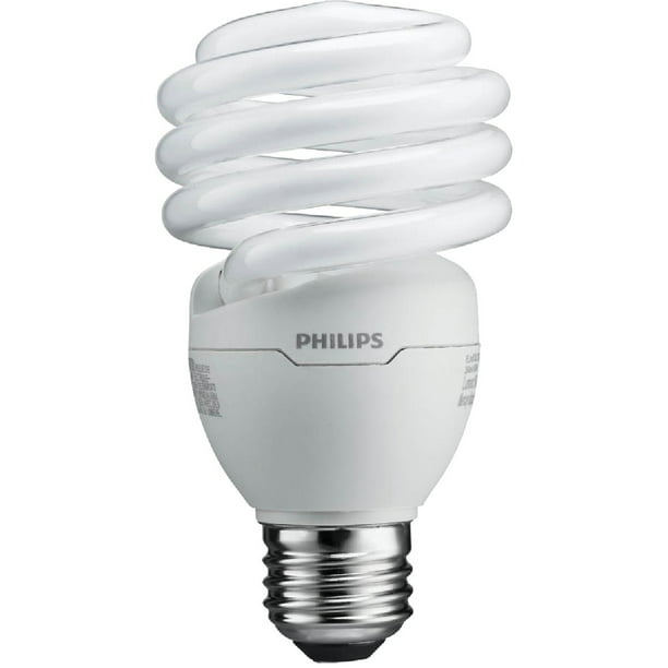 ventilatie Gevlekt volleybal Philips T2 Spiral CFL Light Bulb: 6500K, 100-Watt, Daylight, E26 Medium  Screw Base, 4 Pack - Walmart.com
