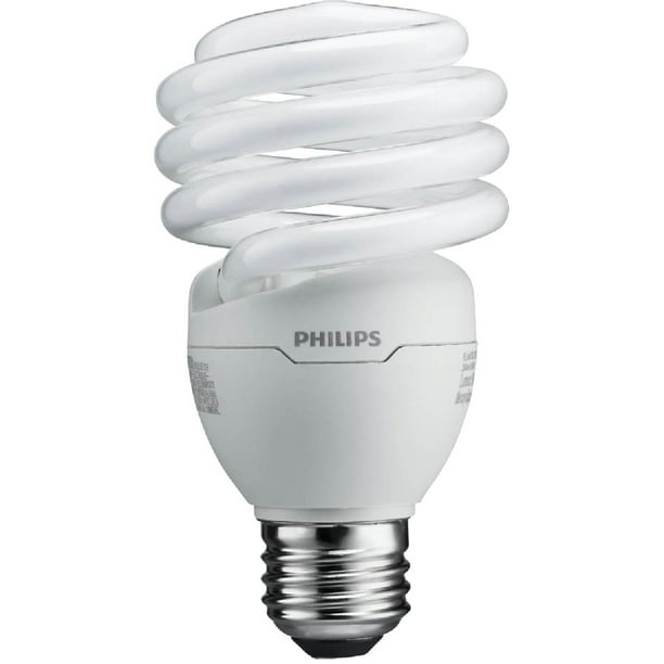 Philips T2 Spiral CFL Light Bulb 6500K, 100Watt, Daylight, E26 Medium