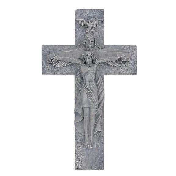 FC Design Holy Trinity Crucifix 15.5"H Jesus Nailed On The Cross Crucifix Wall Cross Holy Statue Sculpture Ornament Decoration Home/Room Decor and Unique Gift Ideas
