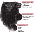 thumbnail image 2 of HAIRRO Kinky Curly Clip in Hair Extensions Real Human Hair for Black Women 3C 4A Kinkys Curly Clip In Full Head 100% Brazilian Remy Human Hair Natural Color 10Inch 8Pcs/18clips, 2 of 8