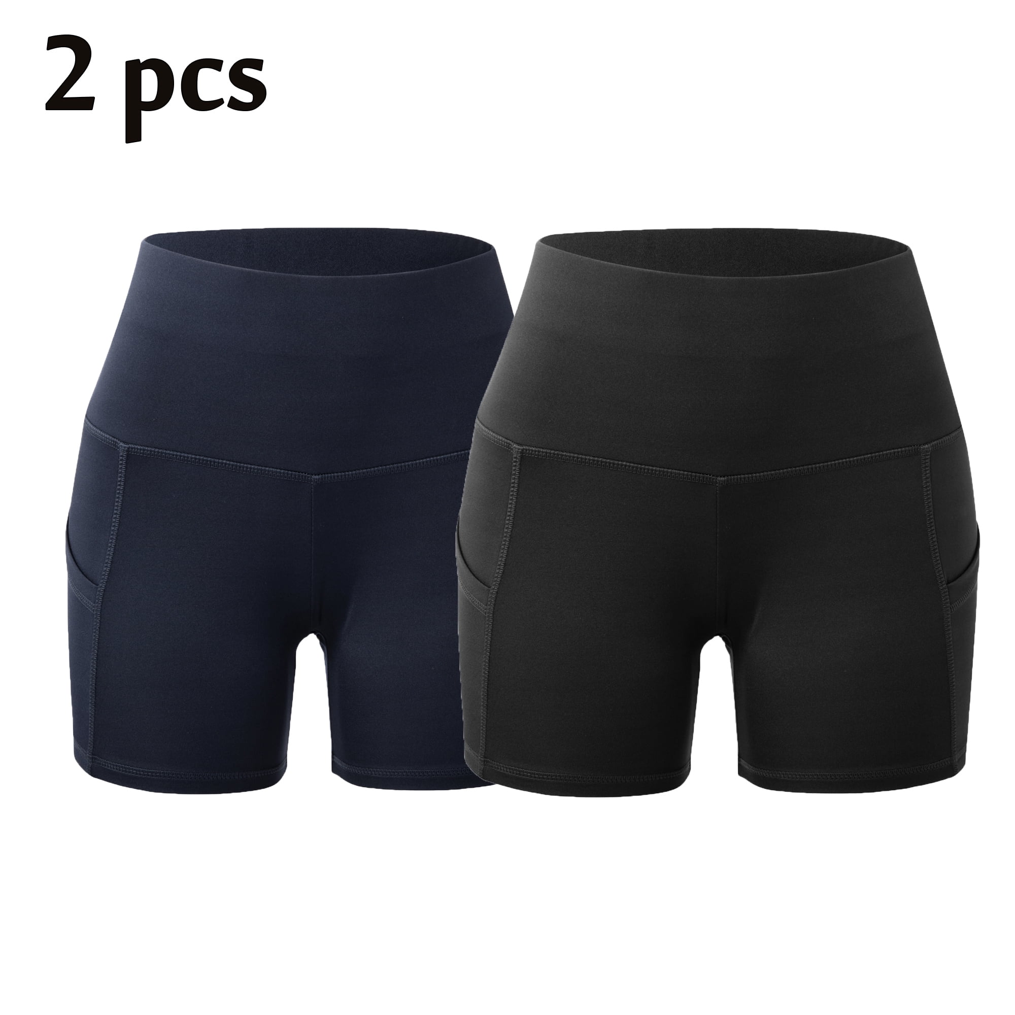 2 Pcs Women's High Waist Workout Yoga Running Compression Exercise