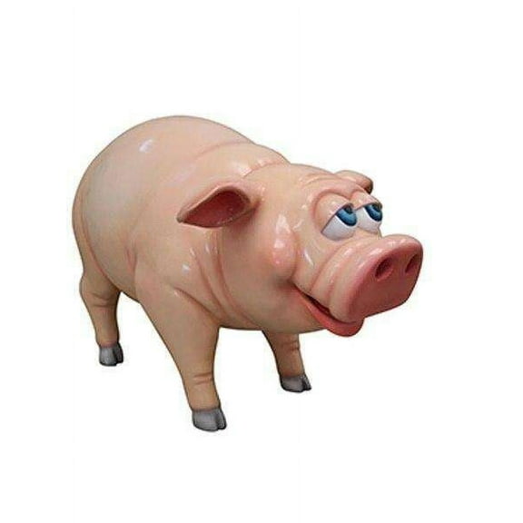 Comic Pig Standing Life Size Statue