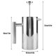 thumbnail image 4 of Cafetera de Prensa Francesa Higoodz Doble Pared de Acero Inoxidable 800ml/1000ml Cocina, 4 of 8