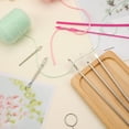 thumbnail image 2 of 8Pcs Drawstring Threader Tool Set Flexible Drawstring Threader Drawstring Turner Hook Tweezers Sewing Threading Tool, 2 of 8
