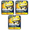 Gillette Fusion Proshield Cartridges, 8 Ct (Pack of 3) + Makeup Blender Stick, 12 Pcs