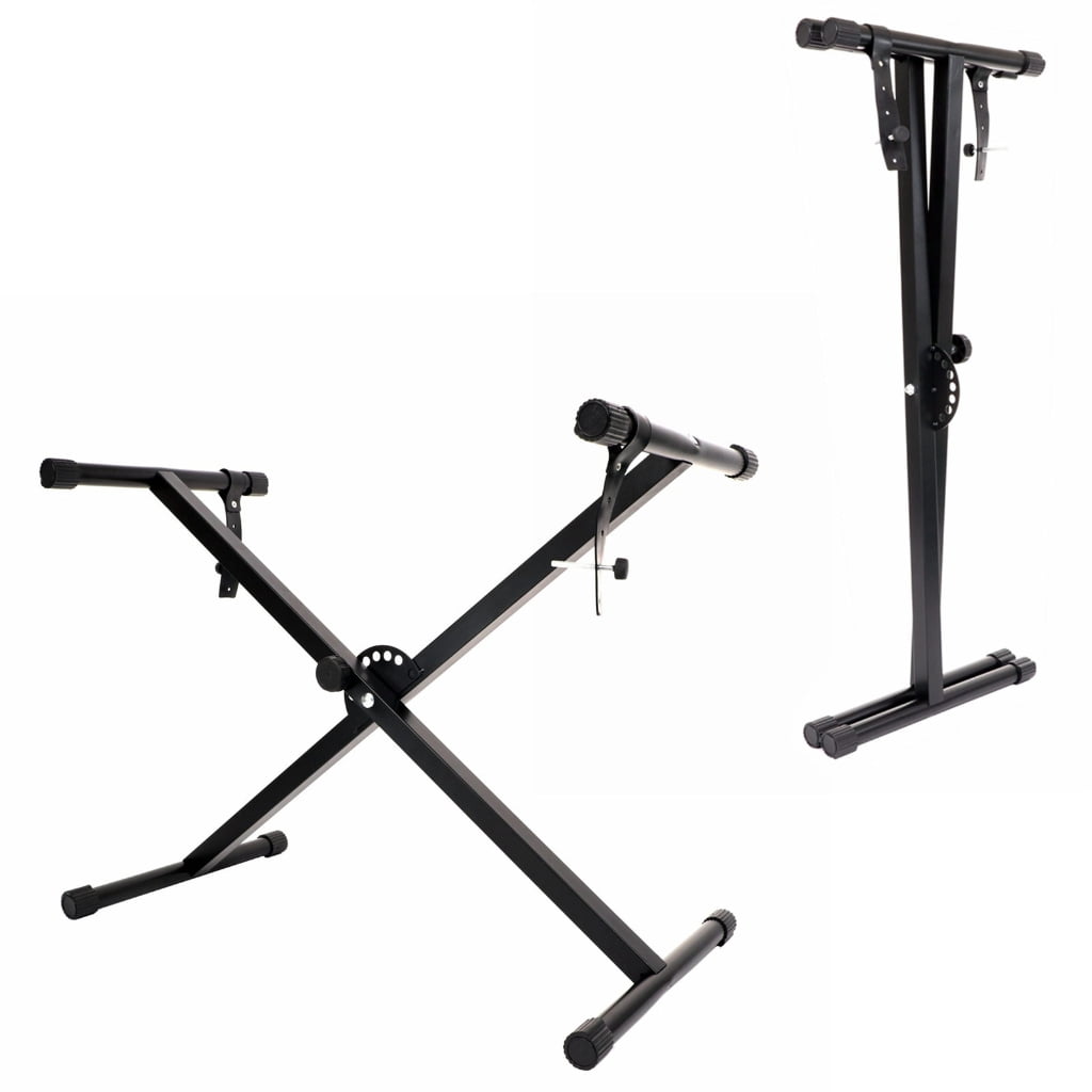 MANNYA Digital Piano Stand Single-X Keyboard Stand Keyboard Rack Music Piano Keyboard Stand with 7 Adjustable Height Positions