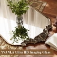 thumbnail image 7 of YVANLA 64"x21" Vintage Arched Full Length Mirror with Carved Metal Frame Baroque Style Floor Mirror, Antique Bronze, 7 of 7