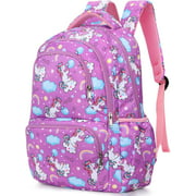SKL School Bag for Girls Unicorn Backpack Cute School Backpack Boy Rucksack Student Bookbag Lightweight Travel Daypack for Boys Girls Teenage