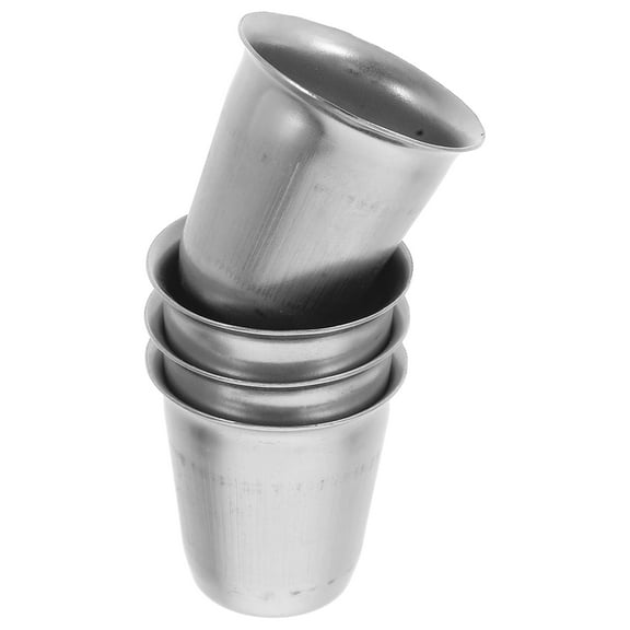 Masteelf 4pcs Stainless Steel Wine Glass Unbreakable For Travel Camping And Pool Cool Portable Metal Wine Glass For Outdoor Events Picnics