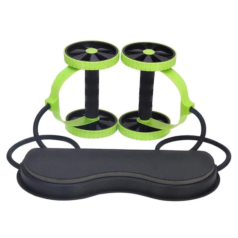 Dual Wheel Abdominal Roller Workout Exercise Arm Waist Fitness Exerciser New US 