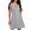 Grey, variant on Sngxgn Women's Fall Dresses Long Sleeve Square Neck Casual Pleated Tiered Swing Maxi Dress(Red,XXXL)