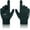 Black & Green, variant on Winter Gloves, Glove for Men Women, Upgraded Touch Screen Texting Warm Running with Thermal Soft Knit Lining