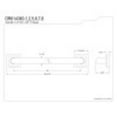 thumbnail image 2 of Kingston Brass DR614367 Claremont 36" Grab Bar, 1-1/4" Diameter, Brushed Brass, 2 of 2