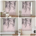 thumbnail image 5 of Pink Black Branches Sheer Curtains 84 Inches Long, Botanical Dead Tree Birds Light Filering Curtains, Breathable Simi Curtain Privacy Drapes for Living Room Bedroom Lightweight Window Treatment, 5 of 7