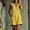 *Yellow, variant on ClodeEU Women's Sleeveless Peter Pan Collar Contrast Trim Mini Dress, Casual A-Line Sundress with Pockets Beige,Women's Plus L