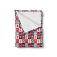 thumbnail image 2 of London Soft Flannel Fleece Throw Blanket, Retro Traditional London in Squares United Kingdom Europe Travel Vacation, Cozy Plush for Indoor and Outdoor Use, 70" x 90", Multicolor, by Ambesonne, 2 of 5