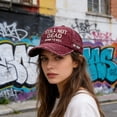 thumbnail image 3 of LNZGNM Still Not Dead Yet Hat, Still Not Dead Hard to Kill Hat Embroidered Funny Saying Humorous Baseball Caps for Men Women,Wine, 3 of 5