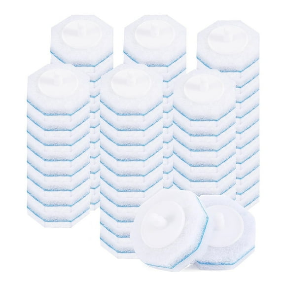 60pcs Upgraded Toilet Brush Wand Disposable Cleaning Heads Compatible Refills