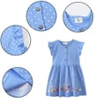 thumbnail image 1 of AJZIOJIRO Robe Décontractée pour Filles, Robe à Boutons Imprimée Simple pour Tout-Petits, Robe d'Été à Col Rond avec Jolis Pois, 1 of 9