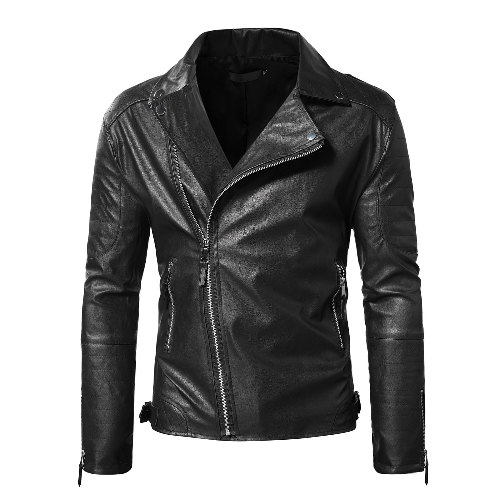 Autumn Winter Men Outwear Coat Male Winter Skinny Solid Patchwork Turn