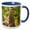 Blue/White, variant on 3drose, Ruffed Grouse, Manning Park, British Columbia-cn02 Pcl0130 - Paul Colangelo, 11oz Two-tone Red Mug