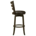 thumbnail image 5 of Bedroom Stool Fenster Dark Brown Wood Pub Height Swivel Bar Chair,Wooden Bedroom Bench, 5 of 11