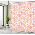 thumbnail image 4 of Ambesonne Peach Shower Curtain, Repetitive Fruit Composition, 69"Wx70"L, Multicolor, 4 of 4