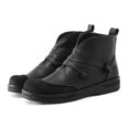 thumbnail image 4 of NECHOLOGY Botas Mujer Adulto Femenino Zapatos Botines de mujer Moda mujer otoño suela gruesa tacones cuadrados cremallera botines cortos zapatos de punta redonda (Black, 9), 4 of 5
