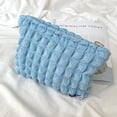 thumbnail image 4 of Bolsa de cosméticos de gasa de burbujas, de maquillaje linda multifunción para acampar (azul) Sywqhk Para Estrenar, 4 of 5