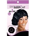 thumbnail image 3 of Hair Bonnets Sleeping and Shower Caps Head Wraps and Bumper Sticker (Jumbo Satin Sleeping Cap 23in Black), 3 of 3