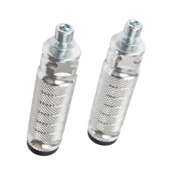 General Aluminum Foot Pegs with Textured Surfaces Sleek Motorcycle Footrest Pair for Motorcycles & Electric Bikes