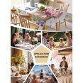 thumbnail image 5 of Spring Groundhog Table Cloth, Waterproof Tablecloth for Square Tables, Watercolor Sunflower Botanical Butterfly Reusable Washable Fabric Table Cover for Restaurant Kitchen Dining Tables 54"x54", 5 of 9