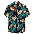 thumbnail image 1 of EGNMCR Chemise d'Été Vintage Imprimée pour Homme à Manches Courtes, Chemise à Col Cubain, Motif Style Hawaïen, Blouse et Chemise à Manches Courtes à Col Rabattu, 1 of 3