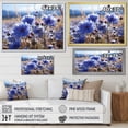thumbnail image 4 of Designart "Cornflowers landscape VIII" Floral Floater Framed Wall Art Living Room, 4 of 7