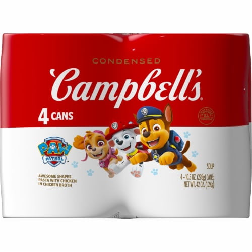 Campbell's Paw Patrol Condensed Pasta and Chicken Soup - 10.5 oz - 4 ct