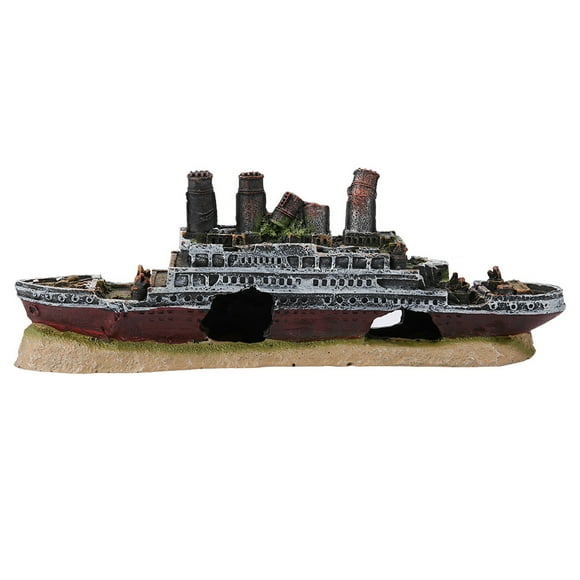 ,Titanic Lost Wrecked Boat Decoration Ornament Wrecked Boat Ship Ornament Seamless Integration