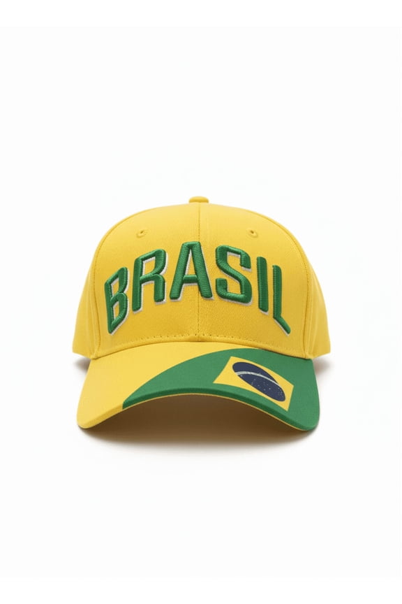Brazil Fan Cotton Baseball Hat, Adult