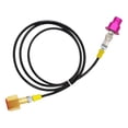 thumbnail image 3 of Adaptador de CO2 Conector rápido Conector de tubo negro fino,Tubo de conexión,Manguera externa de aleación de aluminio de 60 pulgadas para máquina púrpura, 3 of 9