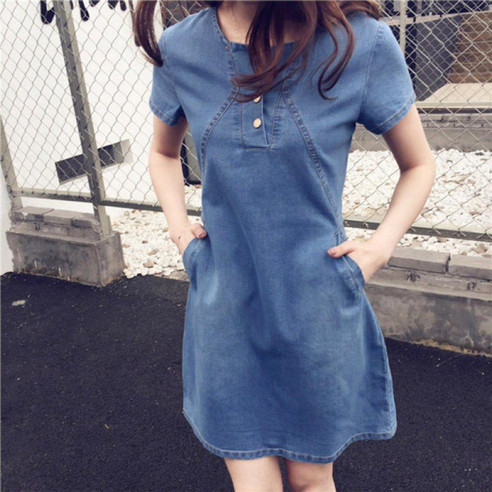 Korean jeans dress outlet