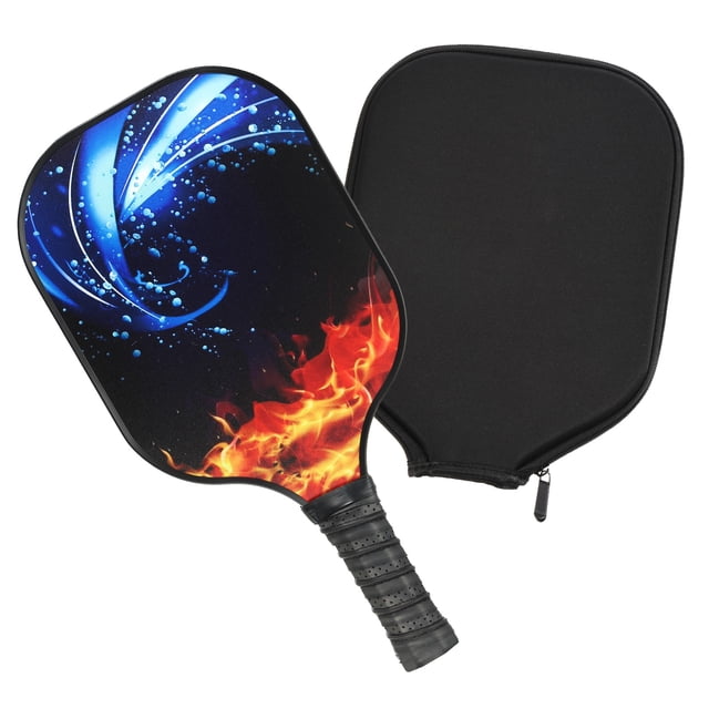 Uxcell Palettes de Pickleball en Graphite USAPA en Fibre de Verre avec Sac Bleu Rouge