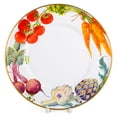 thumbnail image 6 of STP GOODS Vegetable Garden Enamel Serving Plate Set of 4 psc 11” (28 cm) Enameled Aluminum Round Dishes Dinner Plates for Appetizers Salad, 6 of 11