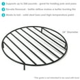 thumbnail image 4 of Sunnydaze 24" x 24" Steel Round Outdoor Fire Pit Grate, 4 of 7