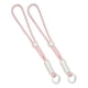 thumbnail image 3 of 2 piezas de correas de muñeca para guantes de esquí, cordón antipérdida, correa de muñeca para mano, cordón para Rosa Blanco, 3 of 9