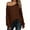 Coffee, variant on Womens Off The Shoulder Sweater Oversized Knit Long Sleeve Sweaters Tunic Tops