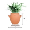 thumbnail image 6 of YOBRO Mr. Smile Large Plant Pot with Drainage, Cute Clay Planter for Succulent, Funny Gifts for Plant Lovers, Face Terra Cotta Flower Pots for Indoor and Outdoor, 5 Inches, 6 of 9