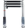 thumbnail image 4 of 3 Step Boat Ladder, 304 Stainless Steel Telescoping Folding Pontoon Boat Ladder Dock Swim Ladder for Marine Boat Yacht, 4 of 5